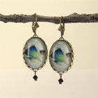 Birds Of A Feather Oval earrings